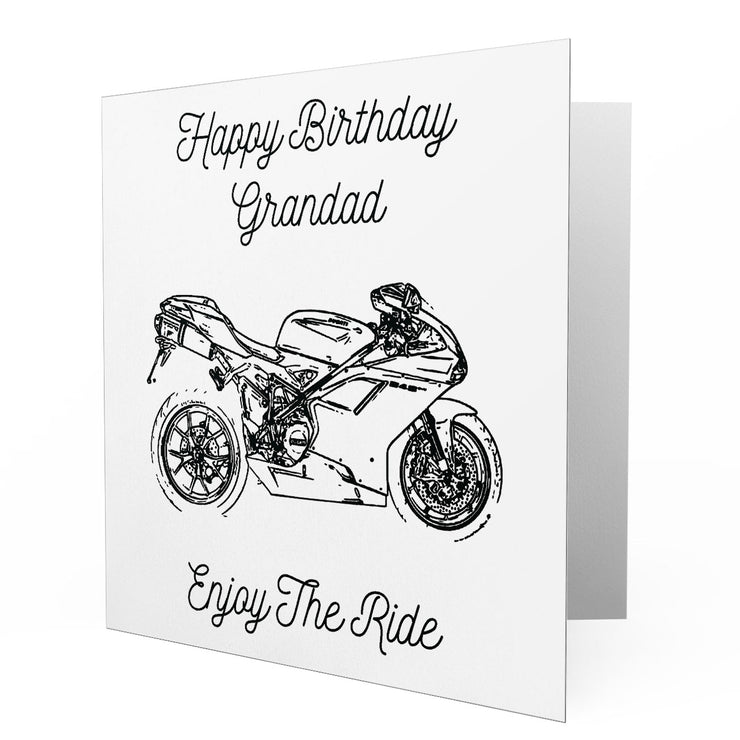 Jaxon Lee - Birthday Card for a Ducati 848 EVO Motorbike fan