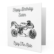 Jaxon Lee - Birthday Card for a Ducati 848 EVO Motorbike fan