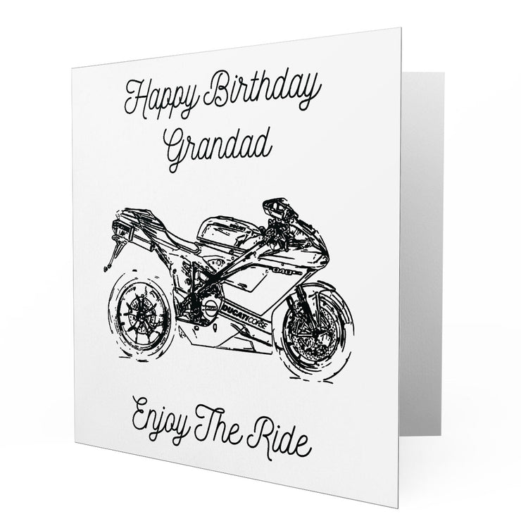 Jaxon Lee - Birthday Card for a Ducati 848 EVO Corse SE Motorbike fan