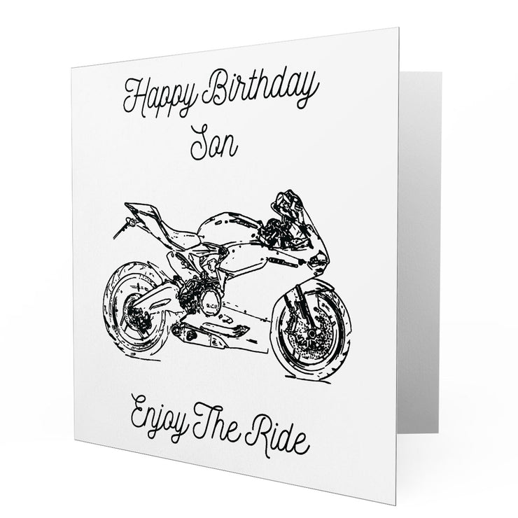 Jaxon Lee - Birthday Card for a Ducati 899 Panigale Motorbike fan