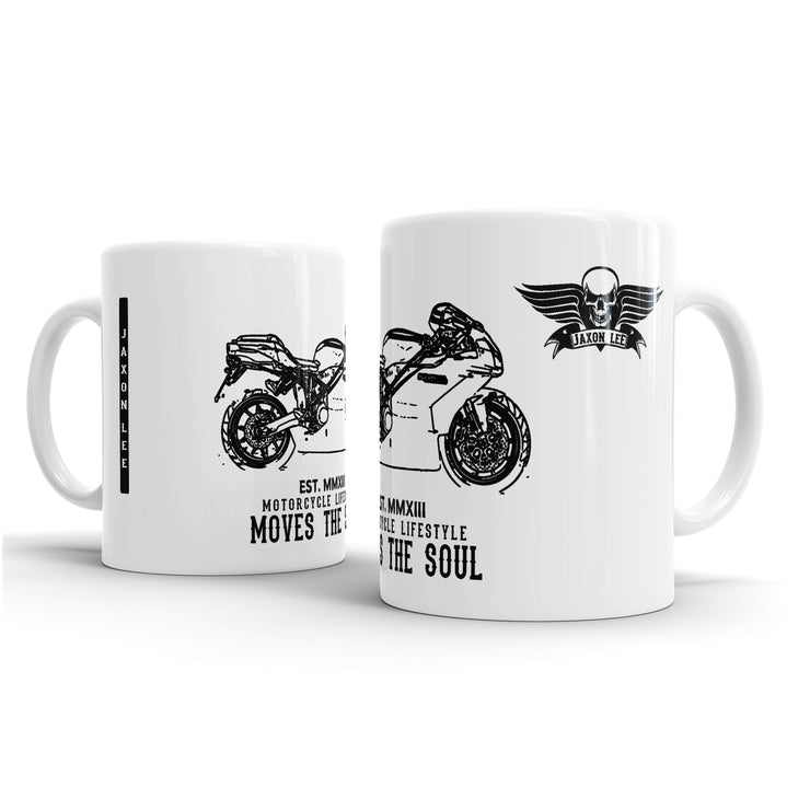 JL Illustration For A Ducati 999 Motorbike Fan – Gift Mug