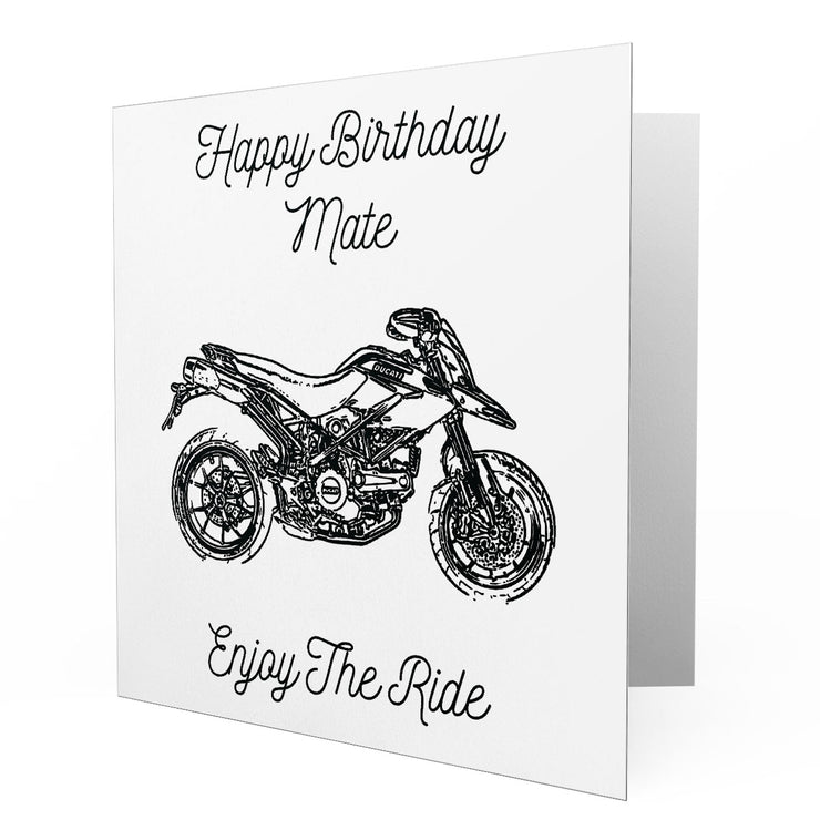 Jaxon Lee - Birthday Card for a Ducati Hypermotard 796 Motorbike fan