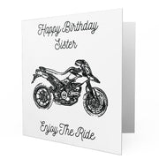 Jaxon Lee - Birthday Card for a Ducati Hypermotard 796 Motorbike fan