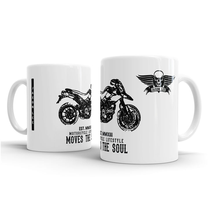 JL Illustration For A Ducati Hypermotard 796 Motorbike Fan – Gift Mug