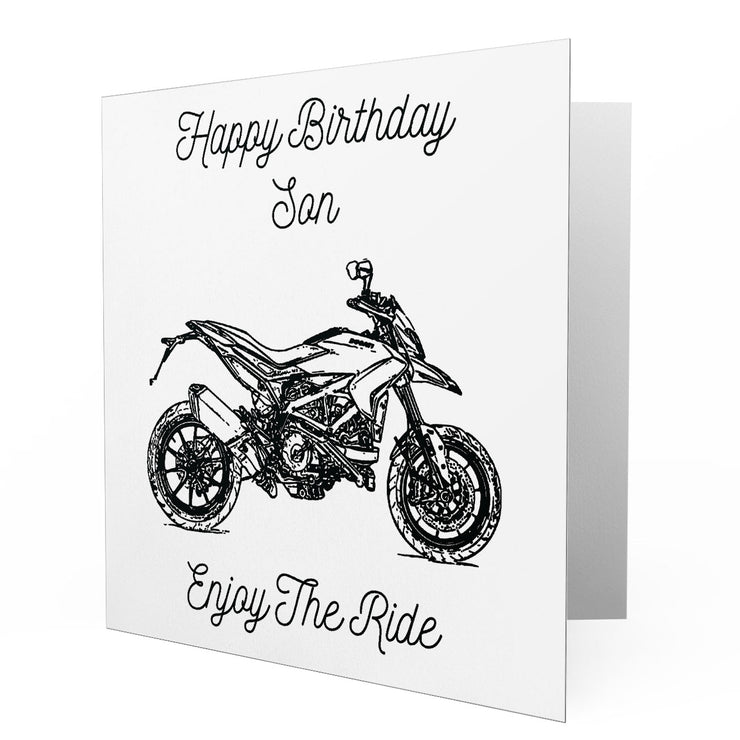 Jaxon Lee - Birthday Card for a Ducati Hypermotard 939 Motorbike fan