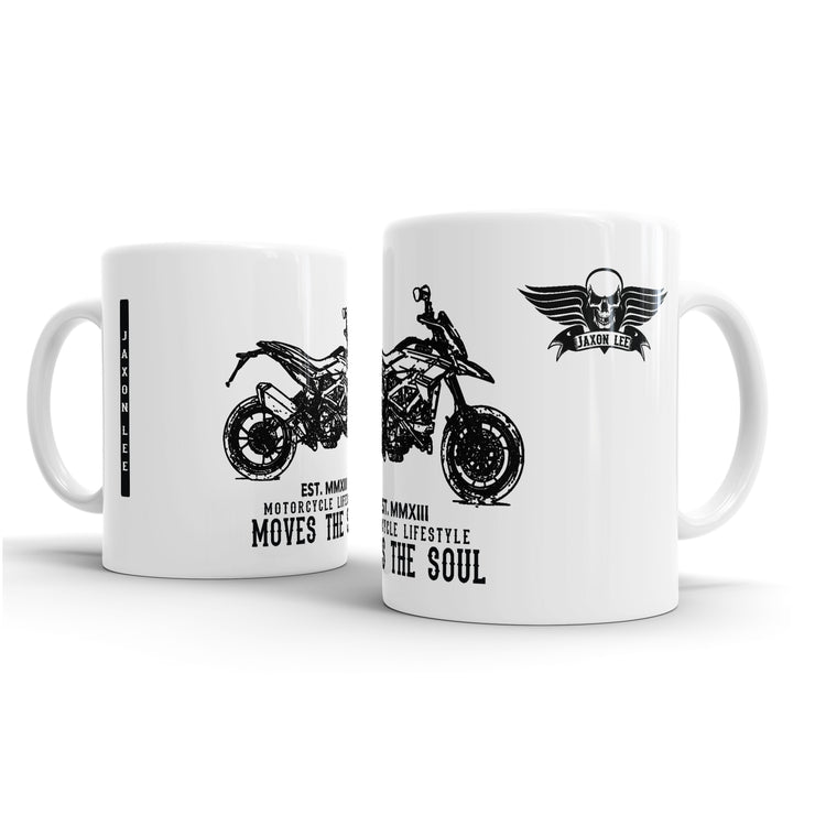 JL Illustration For A Ducati Hypermotard 939SP Motorbike Fan – Gift Mug