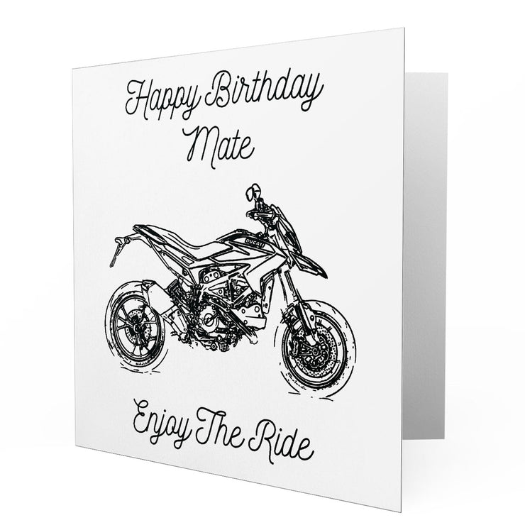 Jaxon Lee - Birthday Card for a Ducati Hypermotard SP 2013 Motorbike fan
