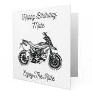 Jaxon Lee - Birthday Card for a Ducati Hyperstrada Motorbike fan