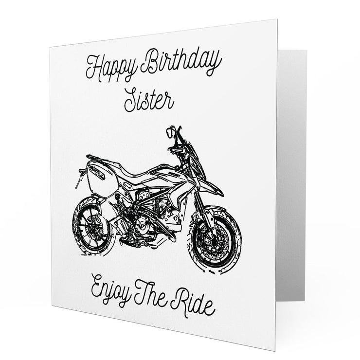 Jaxon Lee - Birthday Card for a Ducati Hyperstrada Motorbike fan