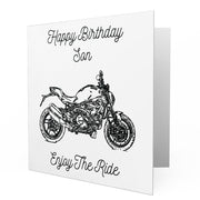 Jaxon Lee - Birthday Card for a Ducati Monster 1200 Motorbike fan