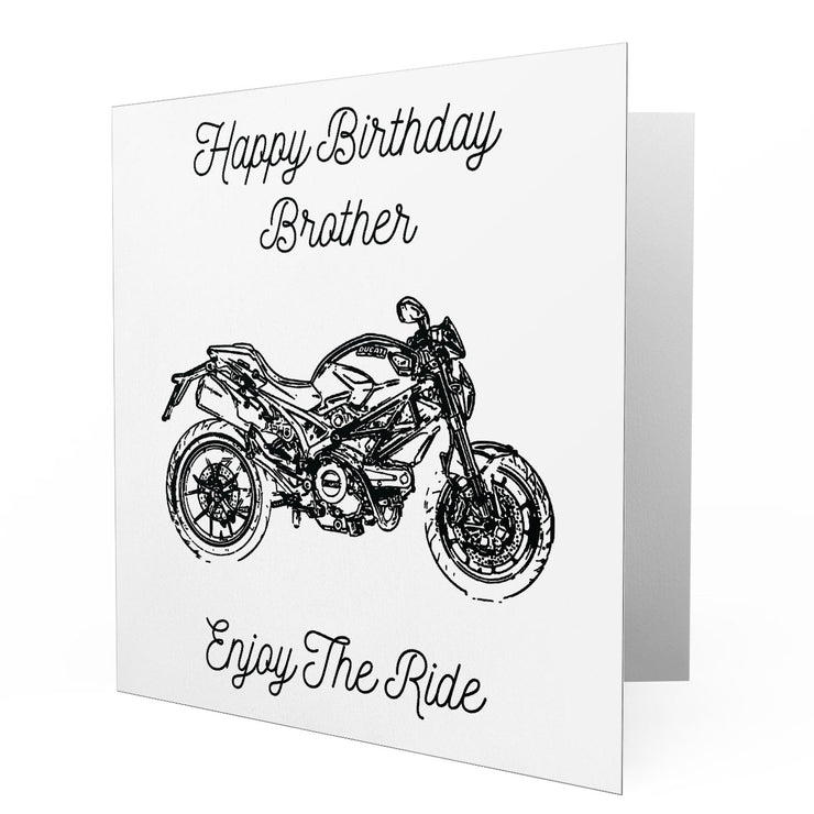 Jaxon Lee - Birthday Card for a Ducati Monster 796 Motorbike fan