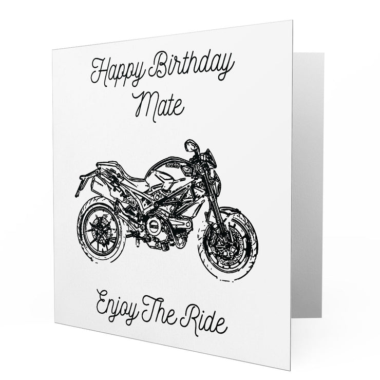 Jaxon Lee - Birthday Card for a Ducati Monster 796 Motorbike fan