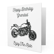 Jaxon Lee - Birthday Card for a Ducati Monster 821 STRIPE Motorbike fan