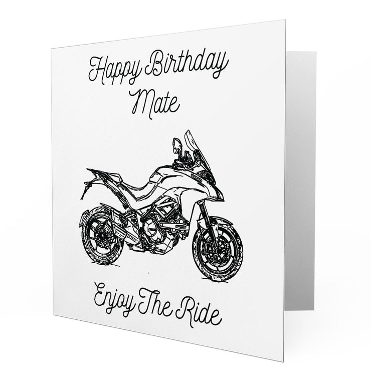 Jaxon Lee - Birthday Card for a Ducati Multistrada 1200 Motorbike fan