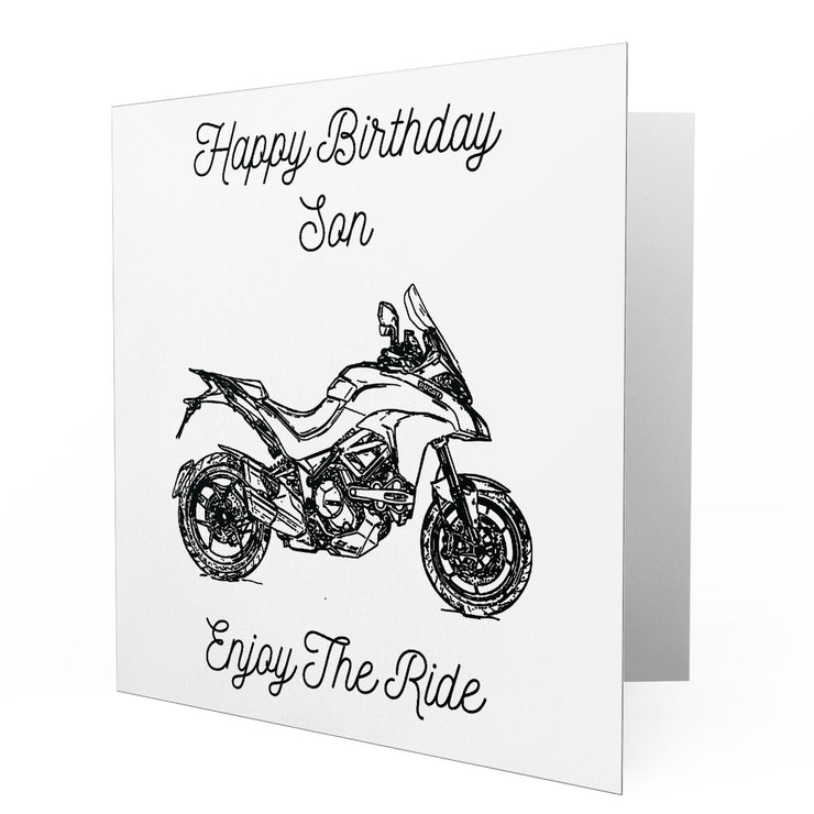 Jaxon Lee - Birthday Card for a Ducati Multistrada 1200 Motorbike fan