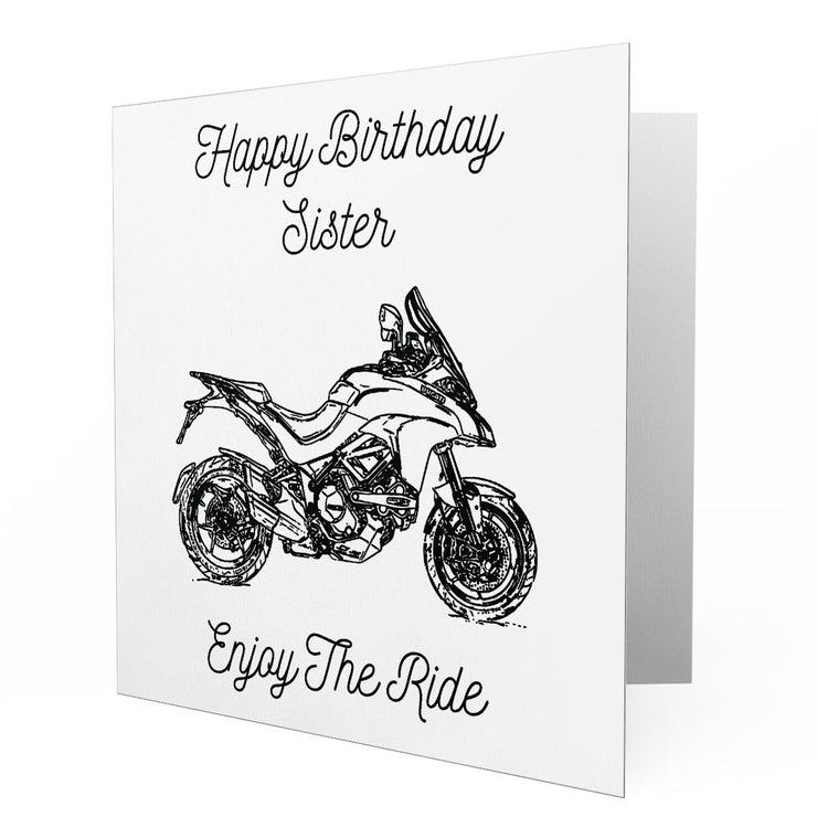 Jaxon Lee - Birthday Card for a Ducati Multistrada 1200 DVT 2015 Motorbike fan