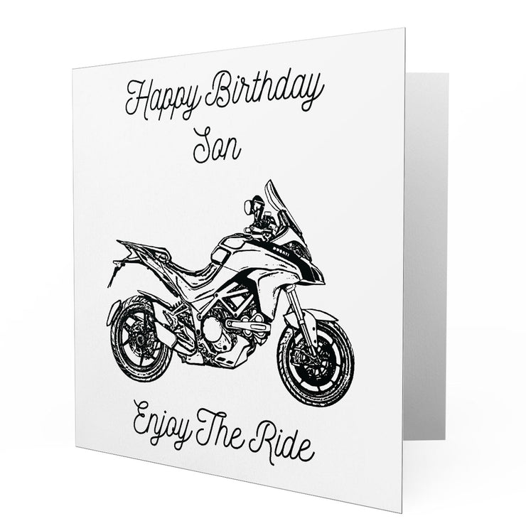 Jaxon Lee - Birthday Card for a Ducati Multistrada 1200s 2015 Motorbike fan