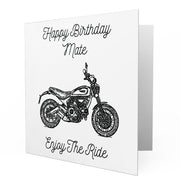 Jaxon Lee - Birthday Card for a Ducati Scrambler Classic Motorbike fan