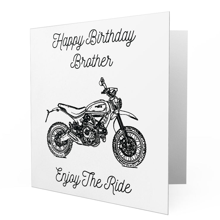 Jaxon Lee - Birthday Card for a Ducati Desert Sled Motorbike fan