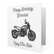 Jaxon Lee - Birthday Card for a Ducati Scrambler Icon Motorbike fan