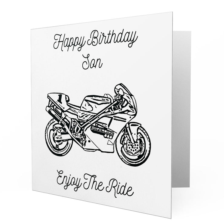 Jaxon Lee - Birthday Card for a Ducati Superbike 888 Motorbike fan