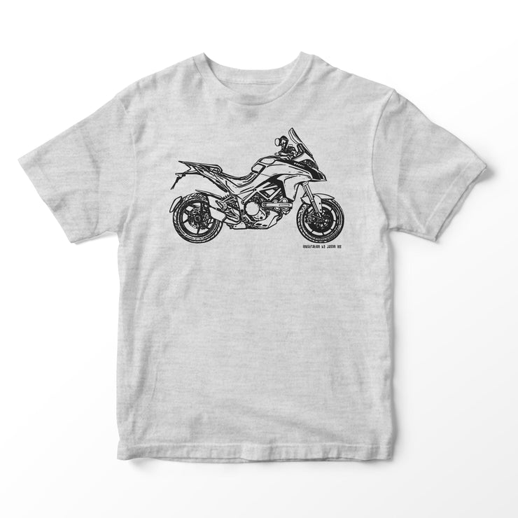 JL Illustration For A Ducati Multistrada 1200s 2015 Motorbike Fan T-shirt