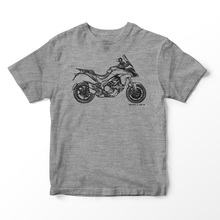 JL Illustration For A Ducati Multistrada 1200s 2015 Motorbike Fan T-shirt