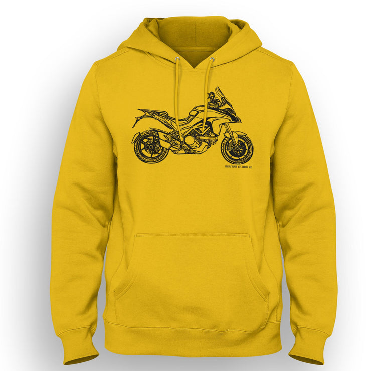 JL Illustration For A Ducati Multistrada 1200s 2015 Motorbike Fan Hoodie