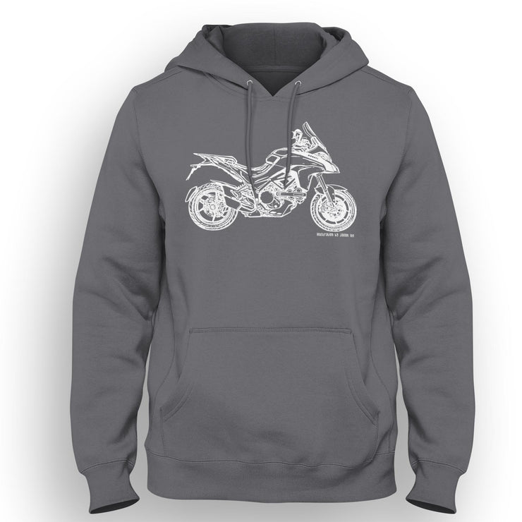 JL Illustration For A Ducati Multistrada 1200s 2015 Motorbike Fan Hoodie