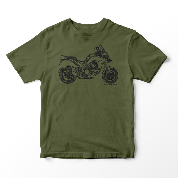JL Illustration For A Ducati Multistrada 1200s 2015 Motorbike Fan T-shirt