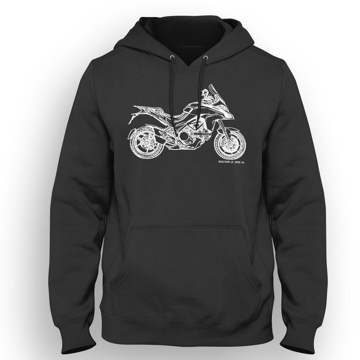 JL Illustration For A Ducati Multistrada 1200s 2015 Motorbike Fan Hoodie