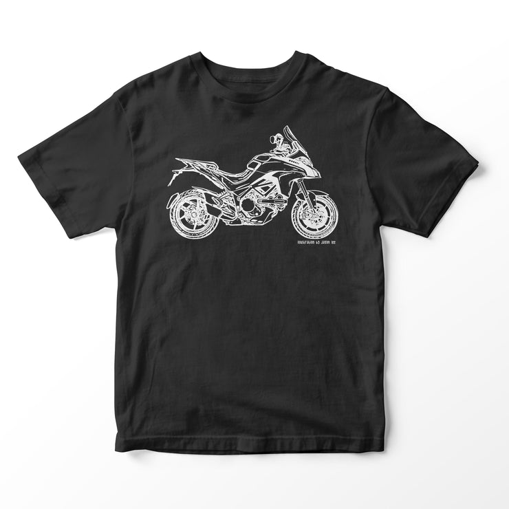 JL Illustration For A Ducati Multistrada 1200s 2015 Motorbike Fan T-shirt