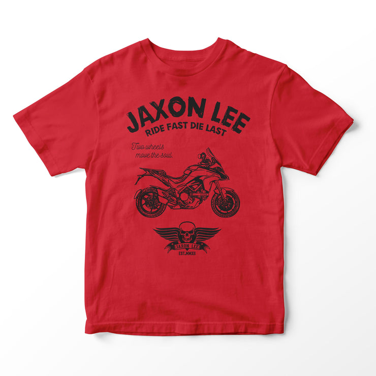 JL Ride Illustration for a Ducati Multistrada 1200s 2015 Motorbike fan T-shirt