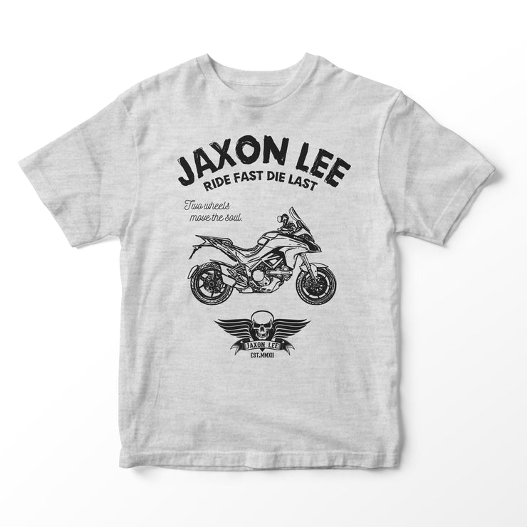 JL Ride Illustration for a Ducati Multistrada 1200s 2015 Motorbike fan T-shirt