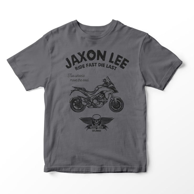 JL Ride Illustration for a Ducati Multistrada 1200s 2015 Motorbike fan T-shirt