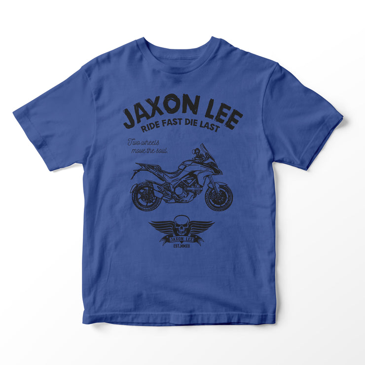 JL Ride Illustration for a Ducati Multistrada 1200s 2015 Motorbike fan T-shirt