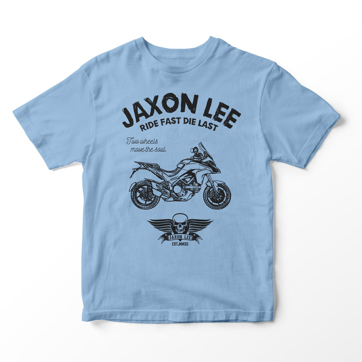 JL Ride Illustration for a Ducati Multistrada 1200s 2015 Motorbike fan T-shirt