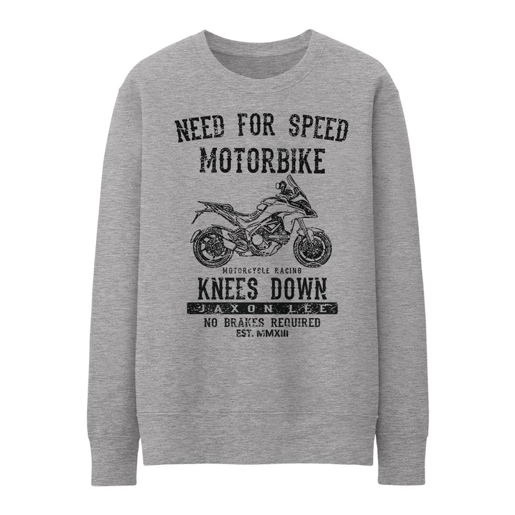 JL Speed Illustration for a Ducati Multistrada 1200s 2015 Motorbike fan Jumper