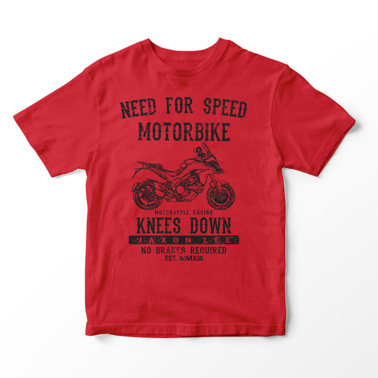 JL Speed Illustration for a Ducati Multistrada 1200s 2015 Motorbike fan T-shirt