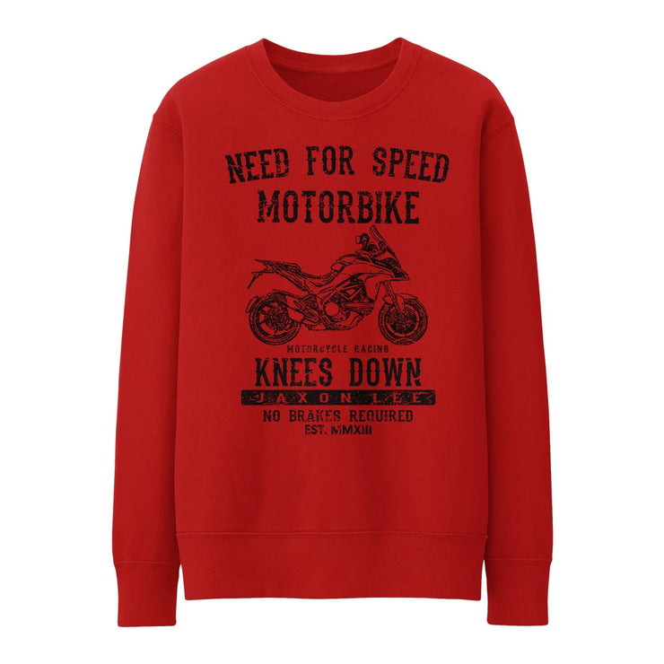 JL Speed Illustration for a Ducati Multistrada 1200s 2015 Motorbike fan Jumper