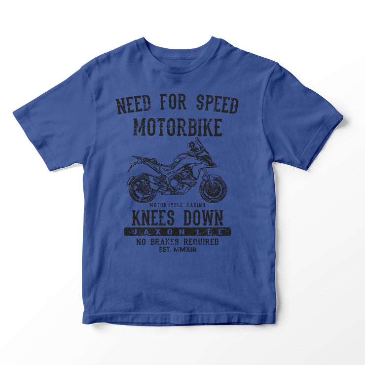 JL Speed Illustration for a Ducati Multistrada 1200s 2015 Motorbike fan T-shirt