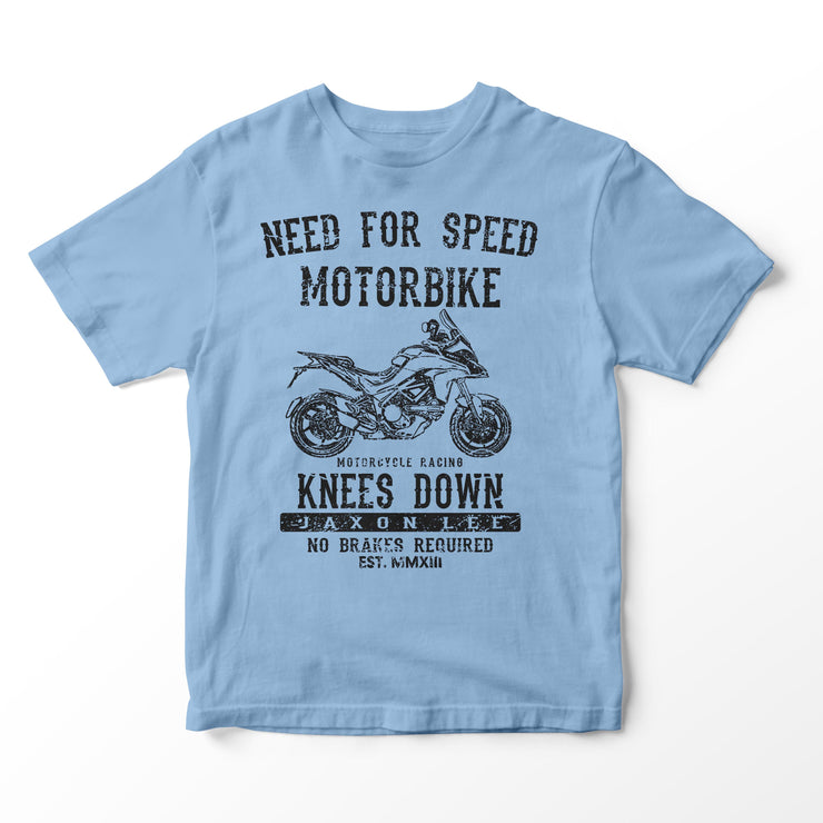 JL Speed Illustration for a Ducati Multistrada 1200s 2015 Motorbike fan T-shirt