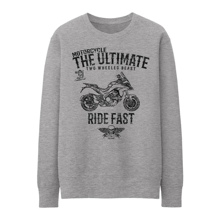 JL Ultimate Illustration for a Ducati Multistrada 1200s 2015 Motorbike fan Jumper