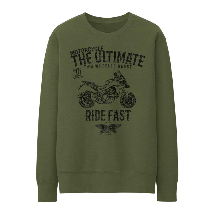 JL Ultimate Illustration for a Ducati Multistrada 1200s 2015 Motorbike fan Jumper