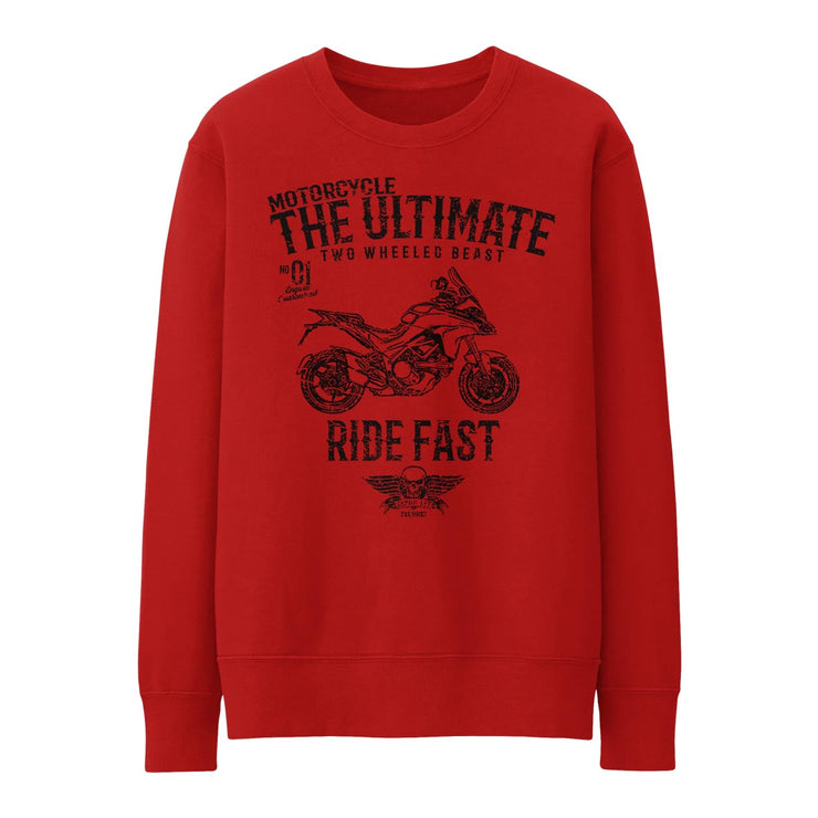 JL Ultimate Illustration for a Ducati Multistrada 1200s 2015 Motorbike fan Jumper