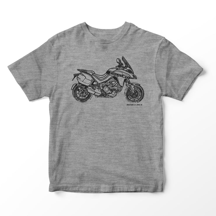 JL Illustration For A Ducati Multistrada 1260 Grand Tour 2020 Motorbike Fan T-shirt