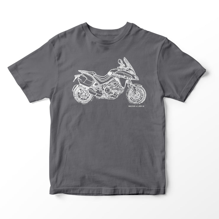 JL Illustration For A Ducati Multistrada 1260 Grand Tour 2020 Motorbike Fan T-shirt