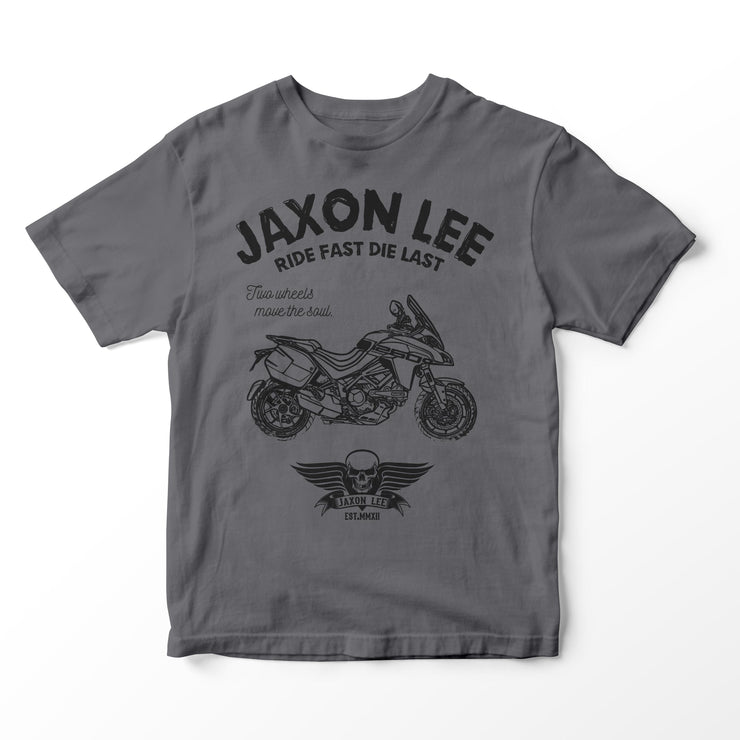 JL Ride Illustration for a Ducati Multistrada 1260 Grand Tour 2020 Motorbike fan T-shirt