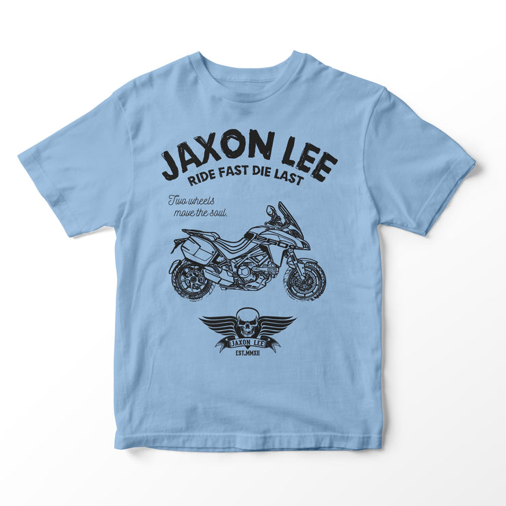 JL Ride Illustration for a Ducati Multistrada 1260 Grand Tour 2020 Motorbike fan T-shirt