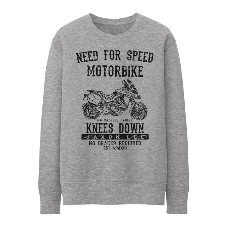 JL Speed Illustration for a Ducati Multistrada 1260 Grand Tour 2020 Motorbike fan Jumper